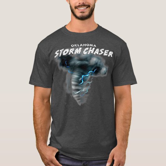 Oklahoma Storm Chaser Severe Weather Tornado T-Shirt (Vorderseite)
