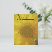 Oklahoma Sunflower Postcard Postkarte (Stehend Vorderseite)
