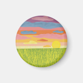Oklahoma Sunset Magnet