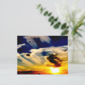 Oklahoma Sunset Postkarte (Stehend Vorderseite)