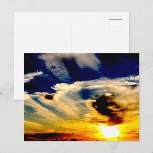 Oklahoma Sunset Postkarte (Vorne/Hinten)