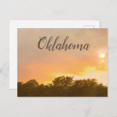Oklahoma Sunset Postkarte (Vorne/Hinten)