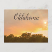 Oklahoma Sunset Postkarte (Vorderseite)