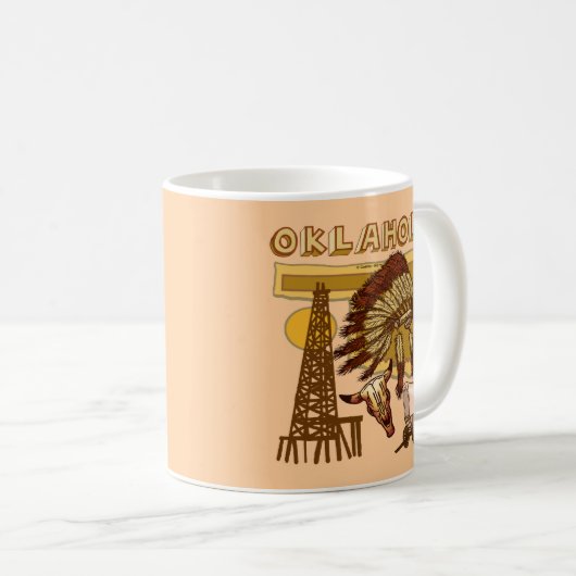 Oklahoma-Tasse Kaffeetasse (VorderseiteRechts)