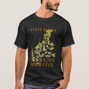 Oklahoma-Territorium Blumenemblem Mistel T-Shirt
