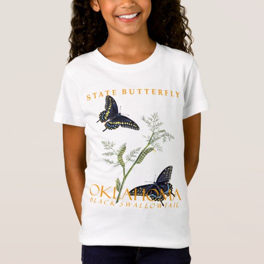 Oklahoma Territorium Butterfly The Black Frack T-Shirt (Vorderseite)