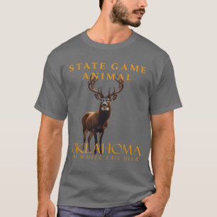 Oklahoma-Territorium-Jagdwild Das Weißwedelhirsch T-Shirt