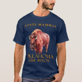 Oklahoma Territory Mammal The Bison T-Shirt (Vorderseite)