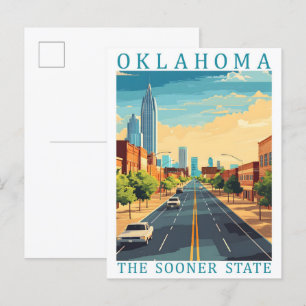 Oklahoma the Sooner Staat USA Travel Place Postkarte