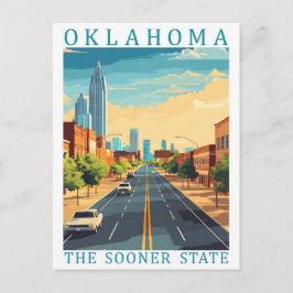 Oklahoma the Sooner Staat USA Travel Place Postkarte