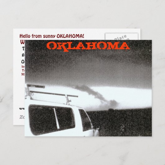 OKLAHOMA TORNADO 2004 POSTKARTE (Vorne/Hinten)
