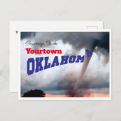 Oklahoma Tornado Postkarte (Vorne/Hinten)