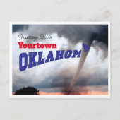 Oklahoma Tornado Postkarte (Vorderseite)