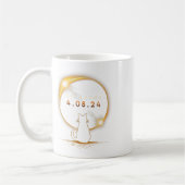 Oklahoma Total Solar Eclipse 2024 Cat Solar Eclips Kaffeetasse (Links)