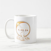 Oklahoma Total Solar Eclipse 2024 Kaffeetasse (Links)