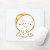 Oklahoma Total Solar Eclipse 2024 Mousepad (Mit Mouse)