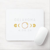 Oklahoma Total Solar Eclipse April 8 2024 Solar EC Mousepad (Mit Mouse)