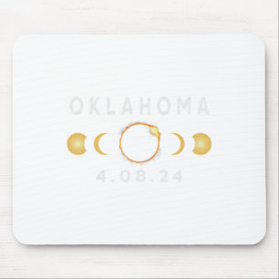 Oklahoma Total Solar Eclipse April 8 2024 Solar EC Mousepad