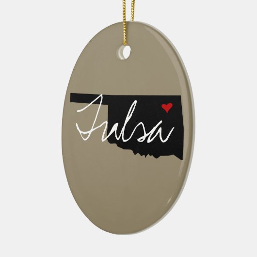 Oklahoma Town Keramikornament (Links)