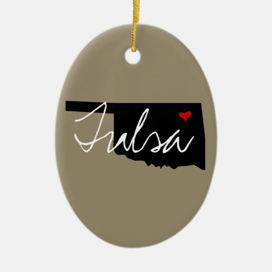 Oklahoma Town Keramikornament (Vorne)