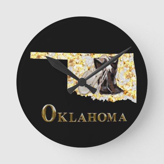 OKLAHOMA TRAAM! RUNDE WANDUHR (Vorderseite)