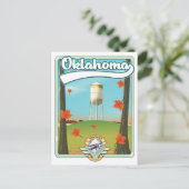 Oklahoma Travel Poster Feiertagspostkarte (Stehend Vorderseite)