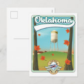 Oklahoma Travel Poster Feiertagspostkarte (Vorne/Hinten)