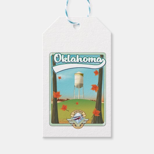 Oklahoma Travel Poster Geschenkanhänger (Vorderseite)