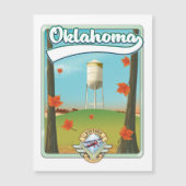 Oklahoma Travel Poster Magnetkarte (Vorderseite)