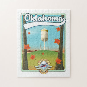 Oklahoma Travel Poster Puzzle