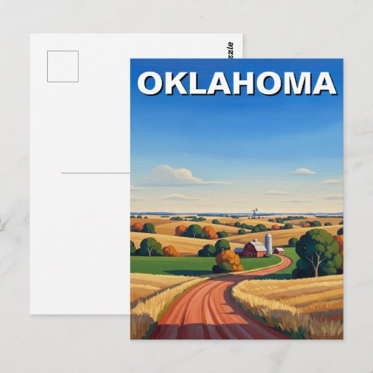 Oklahoma Travel Postkarte (Vorne/Hinten)