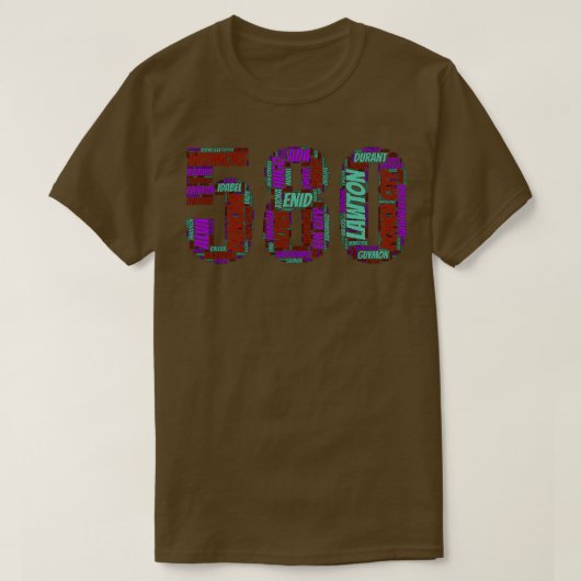 Oklahoma und die 580 T-Shirt (Design vorne)