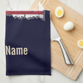 Oklahoma United Staaten Retro Map Vintag USA Geschirrtuch (Viertel Falte)