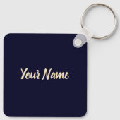 Oklahoma United Staaten Retro Map Vintag USA Schlüsselanhänger (Rückseite)