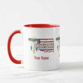 Oklahoma United Staaten Retro Map Vintag USA Tasse