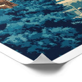 Oklahoma United Staaten Vintage Travel Illustratio Poster (Ecke)