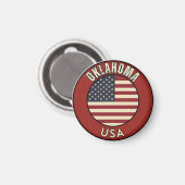 Oklahoma United States of America Magnet (Vorderseite/Rückseite)