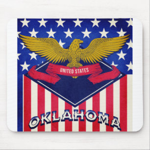 Oklahoma USA Flag Mousepad