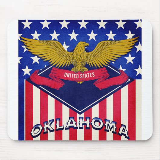 Oklahoma USA Flag Mousepad (Vorne)