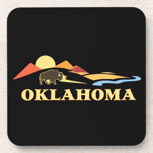 Oklahoma USA Getränkeuntersetzer (Vorderseite)