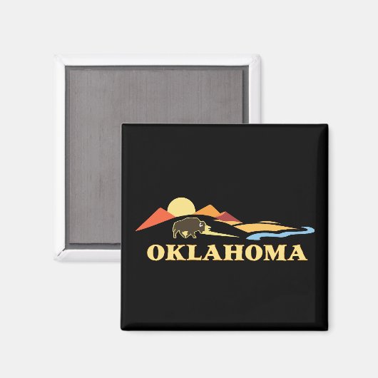 Oklahoma USA Magnet (Vorderseite/Rückseite)