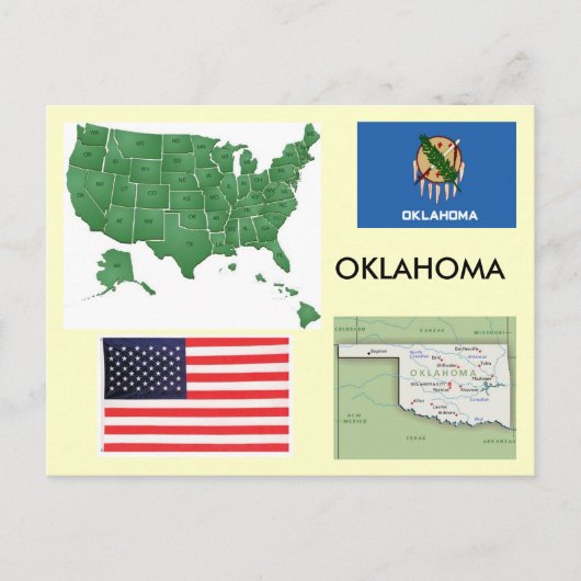 Oklahoma, USA Postkarte (Vorderseite)