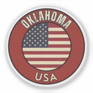 Oklahoma Vereinigte Staaten von Amerika Aufkleber