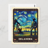 Oklahoma | Vincent Van Gogh Inspiriert Postkarte (Vorne/Hinten)