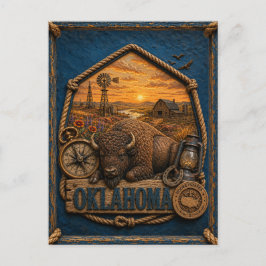 Oklahoma Vintage Reise Postkarte
