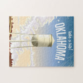 Oklahoma Vintage-Reiseplakat Puzzle (Horizontal)
