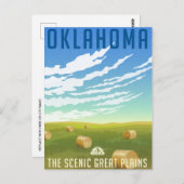Oklahoma Vintage Travel america tulsa Postkarte (Vorne/Hinten)