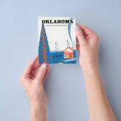 Oklahoma Vintages Reiseplakat. Flyer (Gruppe)