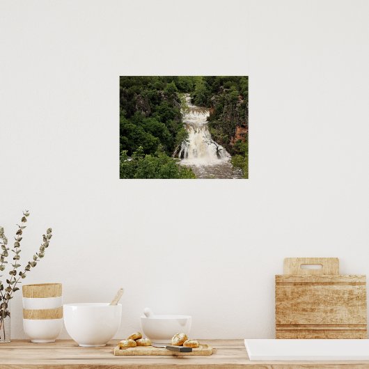 Oklahoma, Wasserfall Turner Falls, Poster (Küche)