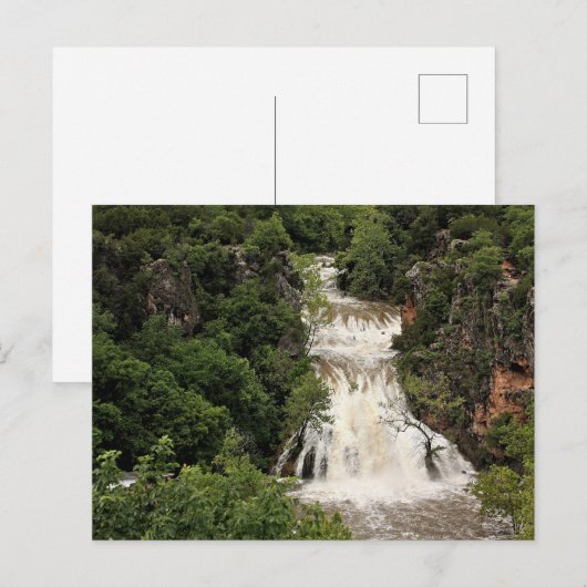 Oklahoma, Wasserfall Turner Falls, Postkarte (Vorne/Hinten)